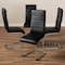 Baxton Studio Marlys Modern Black Faux Leather Upholstered Dining Chair 146-8796 - alternate 3